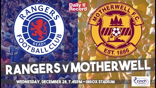 Rangers v Motherwell live stream team and kickoff details for Scottish Premiership clash [upl. by Arebma]