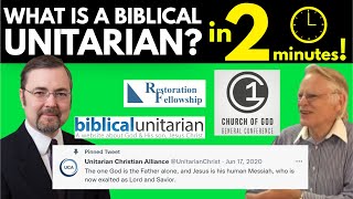 Biblical Unitarians Explained in 2 Minutes [upl. by Egdamlat]