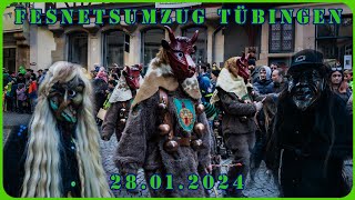 Highlights from Tübinger Fasnetsumzug  Carnival Parade 18 January 2024 [upl. by Ayhay]