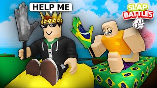 ROBLOX Slap Battles FUNNY MOMENTS ADMIN GLOVES🖐 [upl. by Yhcir]