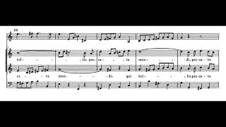 Domine Deus BWV 236  JS Bach Score Animation [upl. by Enrika]