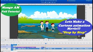 Lets make a cartoon Animation Movie quotStep by Stepquot  Mango animation Maker Full Tutorial [upl. by Berget]