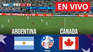 🔴 EN VIVO Argentina vs Canadá  Copa América 2024  SEMIFINAL  Partido en vivo hoy [upl. by Auliffe]