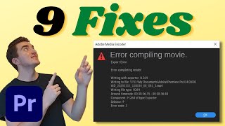 FIX “Error Compiling Movie” in Premiere Pro 2024 Updated [upl. by Werdma]