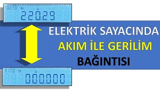 ELEKTRİK SAYAÇLARINDA AKIM İLE GERİLİM İLİŞKİSİNİN GÖSTERİMİ [upl. by Frechette]