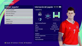 Tranquillo Barnetta  PES Clasico Face Bodyamp Stats [upl. by Ecnahoy788]