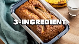 3 Ingredient Banana Bread [upl. by Nida]