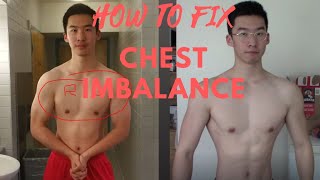 HOWTO FIX CHEST IMBALANCE 4 EXERCISESHOME WORKOUT [upl. by Heer]