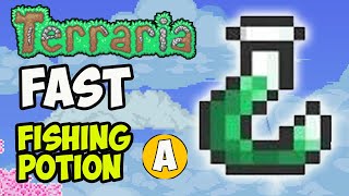 Terraria How To Get Fishing Potion 2024  Terraria how to make Fishing Potion FULL GUIDE [upl. by Anilag]