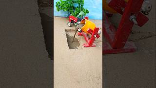 Diy Tractor Chaff Cutter machine project With cement mixer machine shorts youtubeshorts [upl. by Cori]