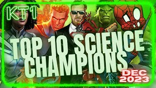 Strongest Class TOP 10 SCIENCE Champions In MCOC MCOC Ranking Series Part 9 December 2023 [upl. by Dorolisa]