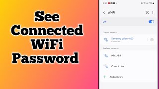 How to See Connected WiFi Password in Mobile Phone [upl. by Tomlinson670]