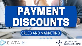 5334 Sales Process PAYMENT DISCOUNTS  Dynamics Business Central NAV [upl. by Fuld]