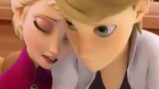 Elsa hugs Adrien sceneFanMade [upl. by Nnylekoorb973]