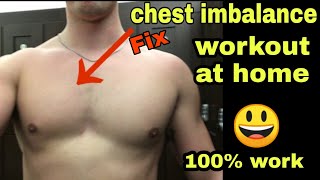 Fix chest imbalance workout at home  no Gymneeded Rohit Xfit [upl. by Artim674]