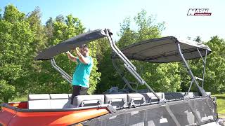 Sea Doo  How to open and lower your Double Bimini Top [upl. by Boucher]