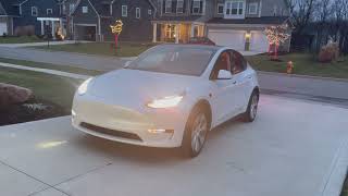 Tesla Holiday Update  Model Y Light Show [upl. by Atiuqel]