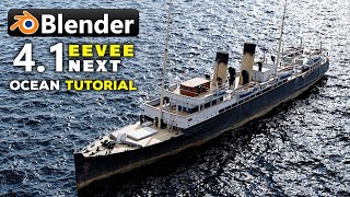 Blender 41 Secret Create Stunning Massive Ocean in Minutes🔥 [upl. by Onileba]