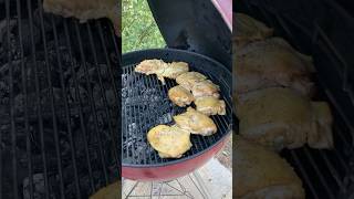 How To Grill BoneIn Chicken Thighs On Charcoal Grill [upl. by Hola]