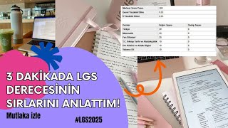 3 Dakikada LGS 2025in Sırlarını Açıklıyorum Mutlaka İzle lgs2025 [upl. by Anitap595]