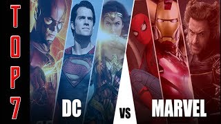 ¡¡¡7 GRANDES DIFERENCIAS ENTRE DC Y MARVEL [upl. by Gottwald957]