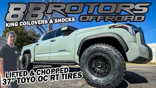 2024 TOYOTA TUNDRA TRD PRO KING SHOCKS AND CHOPPED FOR 37quot TOYO RT [upl. by Dewhirst]