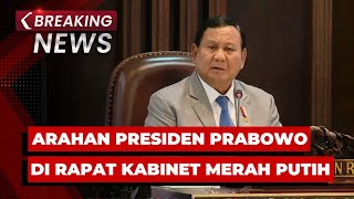 BREAKING NEWS  Arahan Presiden Prabowo di Sidang Kabinet Bahas KTT G20 amp APEC [upl. by Woodall266]