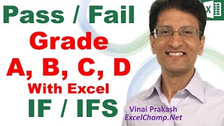 How To Use IF amp IFS in Excel To Find Out Pass Fail amp Grades [upl. by Aivad672]