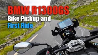 BMW R1300GS  Bike Pickup and First Ride [upl. by Lem]