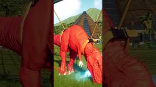 Indominus Rex vs Spinosaurus vs TRex dinosaur shorts jurassicworld [upl. by Monda308]