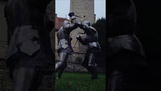 realistic armored combat with rondel daggers [upl. by Edelstein916]