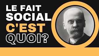 Le fait social  Questce que cest Réponse à partir de la définition dEmile Durkheim [upl. by Goddart450]