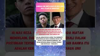 Sandiaga Uno Minta Maaf Ke Reza Arap Soal Pujian ke IShowSpeed rezaarap sandiagauno shorts artis [upl. by Choong]