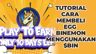 TUTORIAL CARA MEMBELI EGG BINEMON MENGGUNAKAN BIN  DYOR [upl. by Ennaillij957]