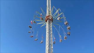 The Flyer  Das Kettenkarussel in 80 Meter Höhe auf dem Cannstatter Volksfest 2018 [upl. by Lipcombe]