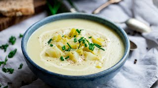 Homemade Creamy Leek and Potato Soup [upl. by Ledniahs381]