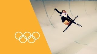 Olympic Games Debuts  Ski Halfpipe  90 Seconds Of The Olympics [upl. by Suoivatnod]