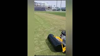 Pitch550 lawnmower supplied at Surat district cricket association Lalbhai contractor stadiumsurat [upl. by Hgielrebma]