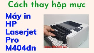 How to change toner in printer  Replacing the Toner Cartridge  HP Color LaserJet Pro M404dn [upl. by Esiuqcaj333]