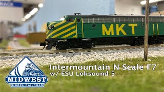 Intermountain N Scale EMD F7 w Loksound 5 [upl. by Imim]