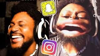 WHY AM I LAUGHING SO HARD  Snapchat and Instagram Filters [upl. by Eikram]