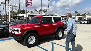 2023 Ford Bronco 2Door Heritage Edition  Delivery [upl. by Nesilla]