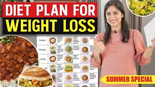 Weight Loss Diet Plan in Hindi  Summer Special by GunjanShouts [upl. by Voltz]