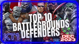 TOP 10 Battlegrounds Defenders In MCOC MCOC Ranking Series December 2023 [upl. by Anneliese]