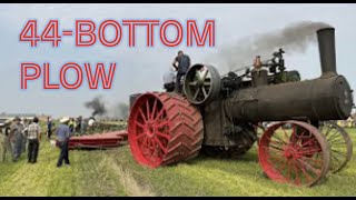 2021 RECORD 150 CASE Road Locomotive pulling 44 bottom John Deere plow [upl. by Gerti]