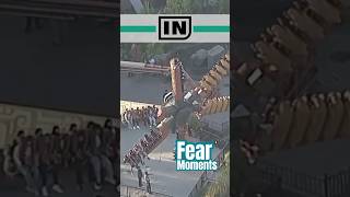 Moments of FEAR  knotts berry farm RIDE stuck [upl. by Hellah]