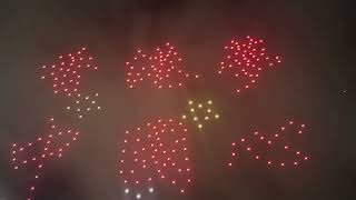 Tsuen Wan Promenade Watching drone show when during the 27th anniversary of HKSAR [upl. by Garvy453]