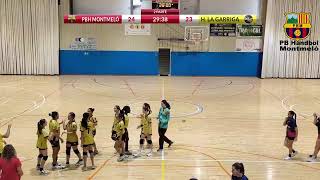 PBH Montmeló  H La Garriga Cadete Femení 2a Catalana 28092024 [upl. by Buhler]