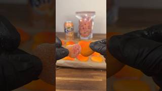 FROZEN PEACHES 🍑🍑🍑fyp fy peach fanta frozengummybears candy sweets snoep [upl. by Enyal]