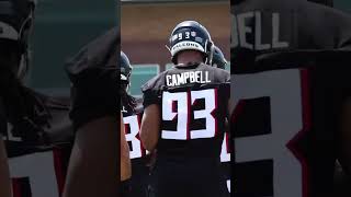 Calais Campbell got the DIRTY BIRD down  Atlanta Falcons shorts [upl. by Ahsiyt]